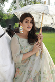 Organza Printed Stitched Saree SSA807OW
