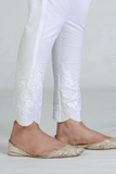 Women Stitched Trouser  White Color SFT-050